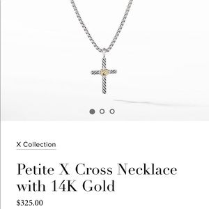 David Yurman Cross Necklace
